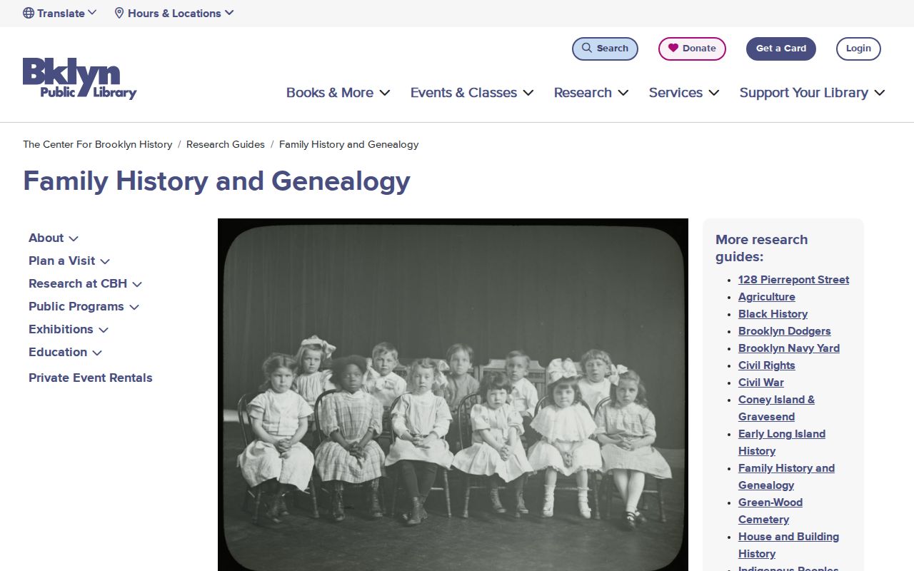 Brooklyn city directory genealogy resources at Brooklyn Public Library