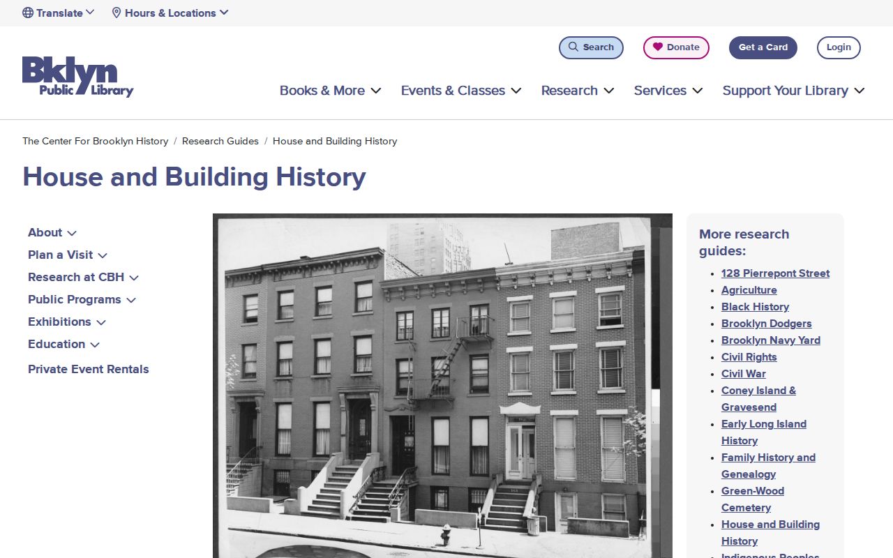 Brooklyn house-history research guide for past occupants